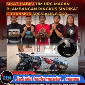 Sikat Habis! URC Macan Blambangan Bongkar Sindikat Curamor, Lima Tersangka Dibekuk di Banyuwangi
