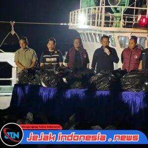 Operasi Gabungan di Laut Bintan Bongkar 1,3 Ton Ketamin, 65 Karung Disamarkan dalam Kemasan Teh Cina