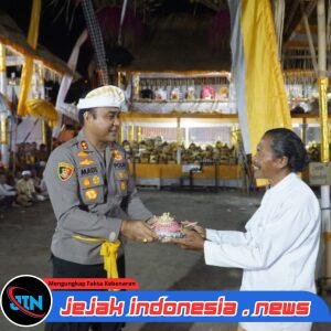 Hadir di Desa Adat Bungaya, Kapolres Karangasem Hadiri Puncak Upacara Dewa Yadnya Usaba Sri