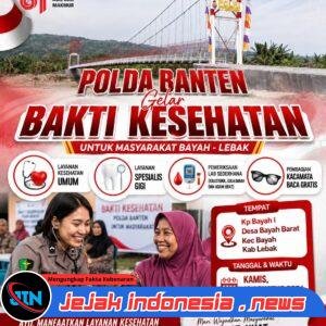 *Yuk, Manfaatkan Bakti Kesehatan Gratis Polda Banten di Bayah – Lebak*