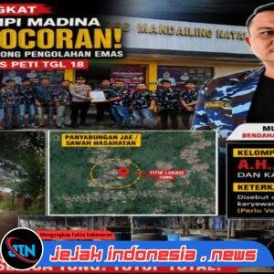 INI LOKASINYA, INI INISIALNYA!” SATMA AMPI MADINA BERI INFORMASI DUGAAN TONG PENGOLAHAN EMAS DI SAWAH HASAHATAN JELANG PENERTIBAN 18 AGUSTUS