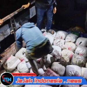 *Kolaborasi Polres Belitung Polda Babel dan Satgas Tricakti Berhasil Gagalkan Penyelundupan 176 Karung Pasir Timah Ilegal*