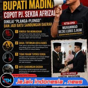 Aktivis Desak Bupati Madina Copot Pj. Sekda Afrizal, Dinilai “Planga-Plongo” dan Jadi Batu Sandungan Daerah