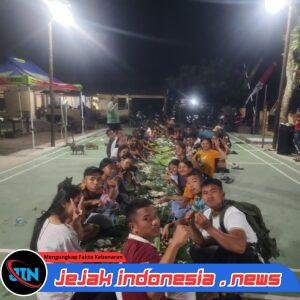 Mako Polsek Dibuka Lebar untuk Para Pahlawan Bendera, Kapolsek Silou Kahean Gelar Syukuran Meriah bagi 48 Anggota Paskibra