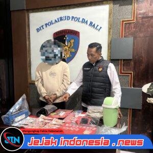 SUBDIT GAKKUM POLAIRUD POLDA BALI AMANKAN PENGEDAR SABU DAN EKSTASI DI PEMOGAN DENPASAR