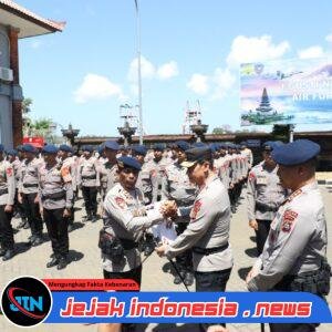 Wujud Tanggap Darurat, Kapolda Bali Pimpin Langsung Pemberangkatan 110 Personel Satbrimob BKO Karhutla Kalimantan Barat