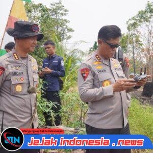 Kapolda Kalteng Bersama Personel Gabungan Pantau dan Padamkan Karhutla di Palangka Raya