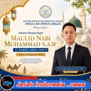 Memperingati Maulid Nabi 1448 H Jadikan Momentum Puncak Kecintaan Dan Keimanan Abadi Kepada Baginda Nabi Muhammad S.A.W., Ini Ajakan Anggi Law Office (ANGLO)
