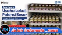 BRI Kanca Ngawi Dukung UMKM Peachgum, Tumbuh melalui Pembiayaan KUR