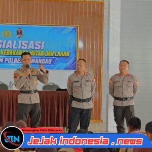 Satgas Karhutla Lemdiklat Polri Edukasi Saka Bhayangkara Polres Lamandau tentang Pencegahan Karhutla