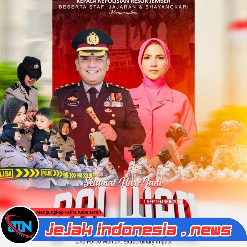 Kapolres Jember AKBP Alaiddin Ucapkan Selamat Hari Jadi ke-78 Polwan, Apresiasi Dedikasi Polisi Wanita