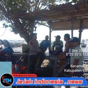 Cuaca Buruk dan Gelombang Besar, Satpolairud Polresta Banyuwangi Imbau Nelayan Pesisir Pantai Satelit Utamakan Keselamatan