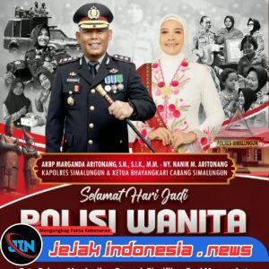 Polres Simalungun Sampaikan Ucapan Selamat HUT ke-78 Polwan, Kapolres: Jadikan Momentum Perkuat Pelayanan Humanis