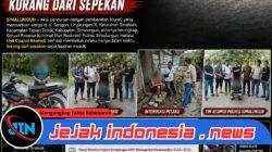 Gasak Motor dan Perangkat Elektronik di Tapian Dolok, Pelaku Curat Diringkus Tim Resmob Polres Simalungun dalam 4 Hari