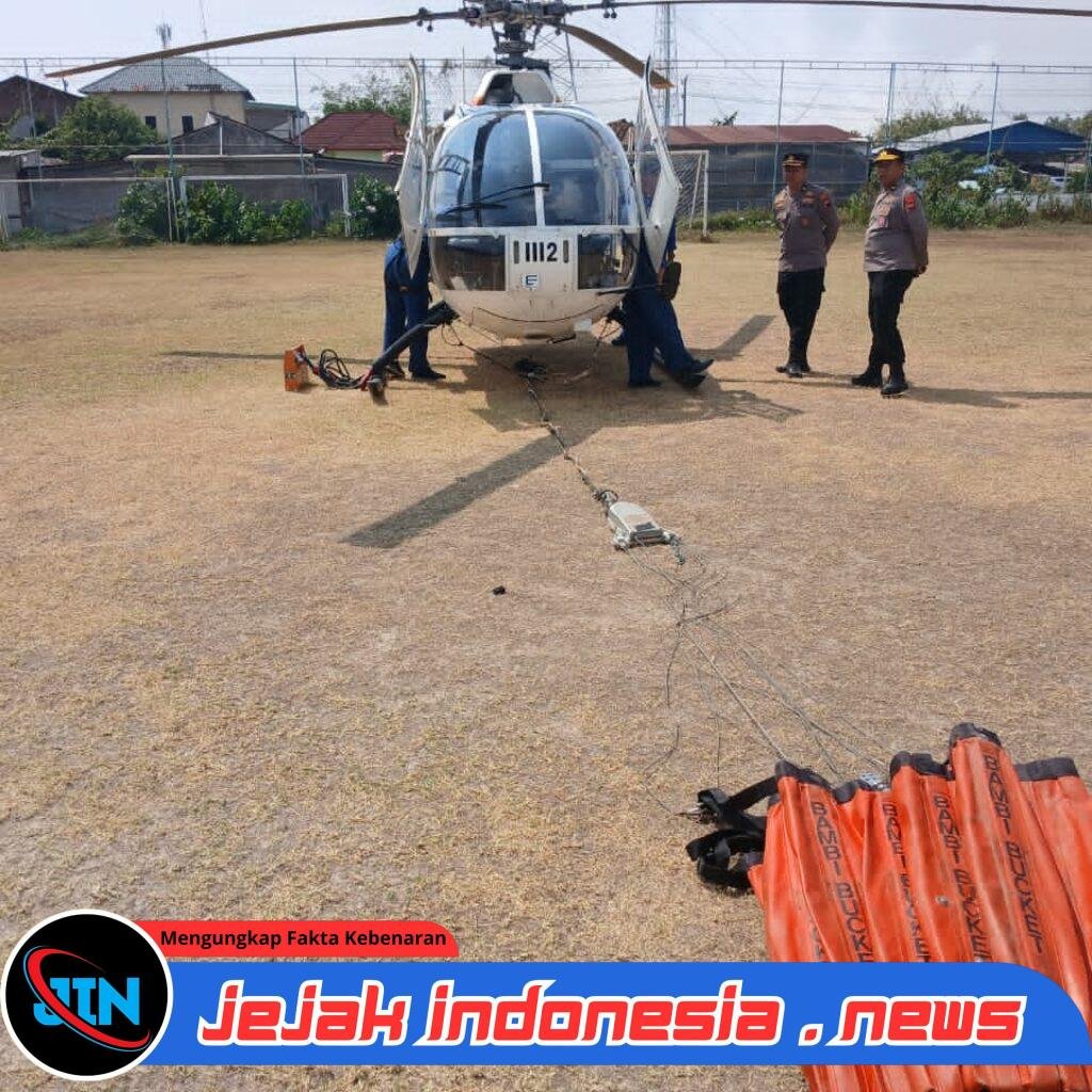 Kebakaran TPA Putri Cempo Solo, Helikopter Polairud Baharkam Polri BKO Polda Jateng Dikerahkan Gempur Api dari Udara