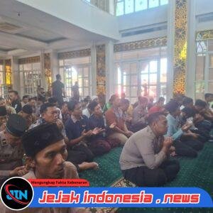Polresta Sidoarjo dan Warga Gelar Doa Bersama untuk Kesembuhan Santri Ponpes Manbaul Hikam