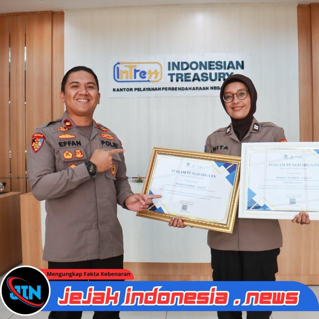 Polres Jember Raih Dua Penghargaan KPPN, IKPA Semester I 2026 Sempurna 100