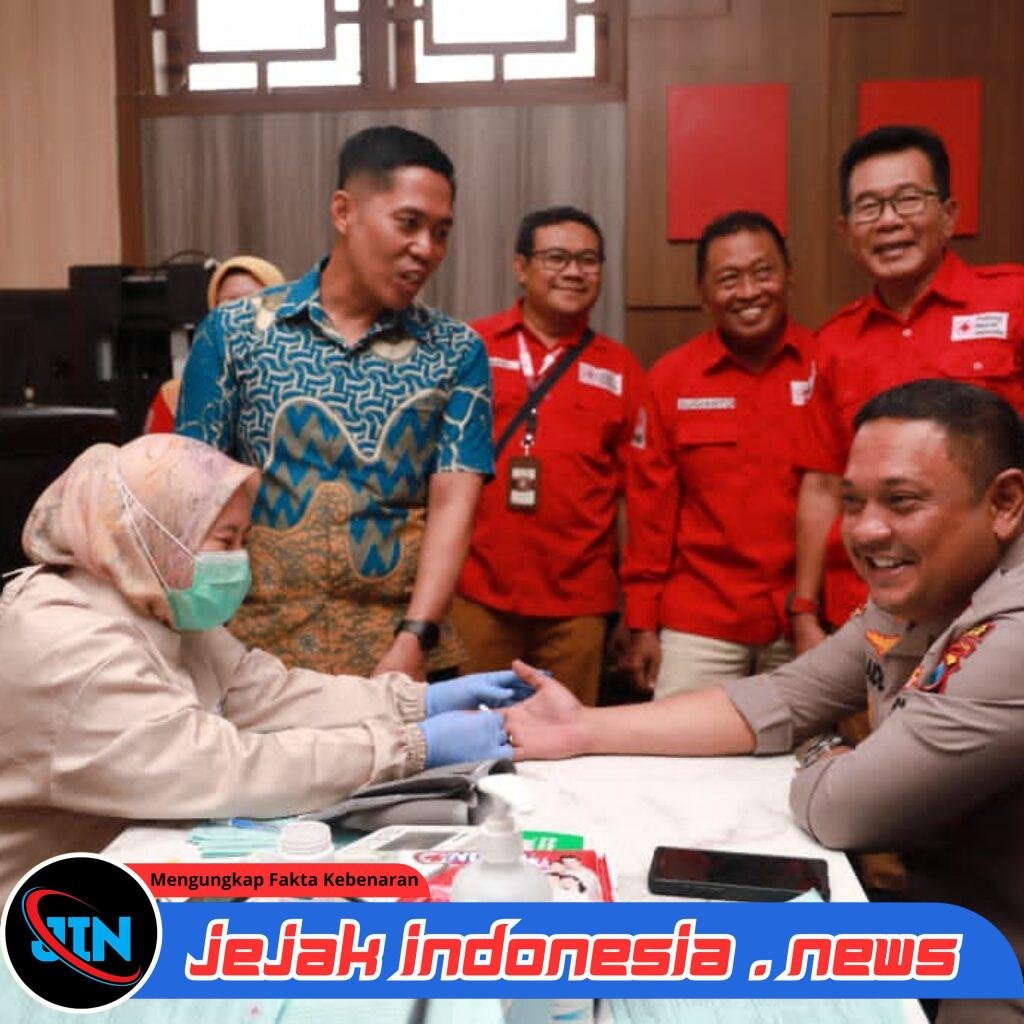 Polres Jember Gelar Donor Darah Peringati Hari Lalu Lintas Bhayangkara ke-71, Setetes Darah untuk Sejuta Harapan