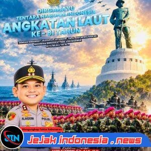 Kapolres Jember AKBP Alaiddin Sampaikan Ucapan Selamat Hari Jadi TNI AL ke-81