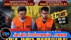 Polresta Deli Serdang Ungkap Kasus Narkotika, Amankan pengedarnya beserta  82,62 Gram Sabu, Ekstasi dan Ganja