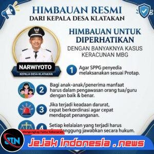 Kades Klatakan Narwiyoto Keluarkan Himbauan Tegas Waspada Keracunan Program MBG
