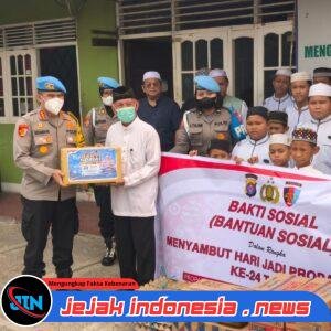 Maknai Hari Jadi Propam Polri ke-24, Bidpropam Polda Kalteng Gelar Baksos ke Panti Asuhan di Palangka Raya