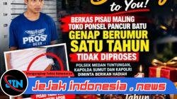 Maling Semakin Terdepan, Berkas Pisau Satu Tahun Mengeram dan Hari Ini Barulang Tahun Ke Satu