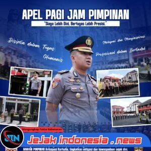 Apel Pagi Jam Pimpinan, Wakapolres Jember Tekankan Disiplin, Kesiapsiagaan dan Profesionalisme Personel
