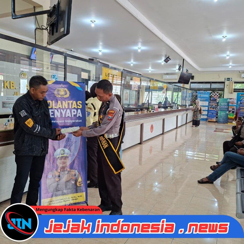 Polantas Menyapa Perkuat Edukasi dan Kepastian Layanan Administrasi Kendaraan di Jember