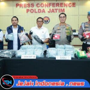 *Polda Jatim Ungkap 1.870 Kasus Narkoba, 2.382 Tersangka Diamankan*