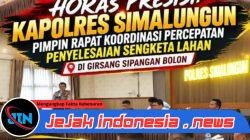 Kapolres Simalungun Pimpin Rakor Percepatan Penyelesaian Sengketa Lahan Sidallogan, Hasilkan Kesepakatan Damai Lewat Mekanisme GTRA