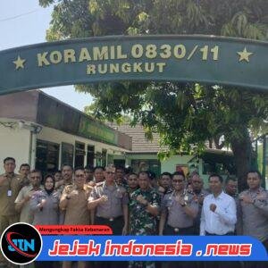 Kunjungan Forkompimcam Rungkut dan Gunung Anyar Dalam Rangka HUT TNI KE 81 di Koramil 0830-11/Rungku