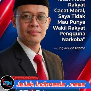Tolak Wakil Rakyat Cacat Moral, Saya Tidak Mau Punya Wakil Rakyat Pengguna Narkoba