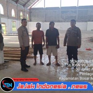 **Respons Cepat Aduan “Halo Kapolres Simalungun”, Polsek Bandar Huluan Tindaklanjuti Laporan Percobaan Pencurian di Islamic Center Simpang Mayang**