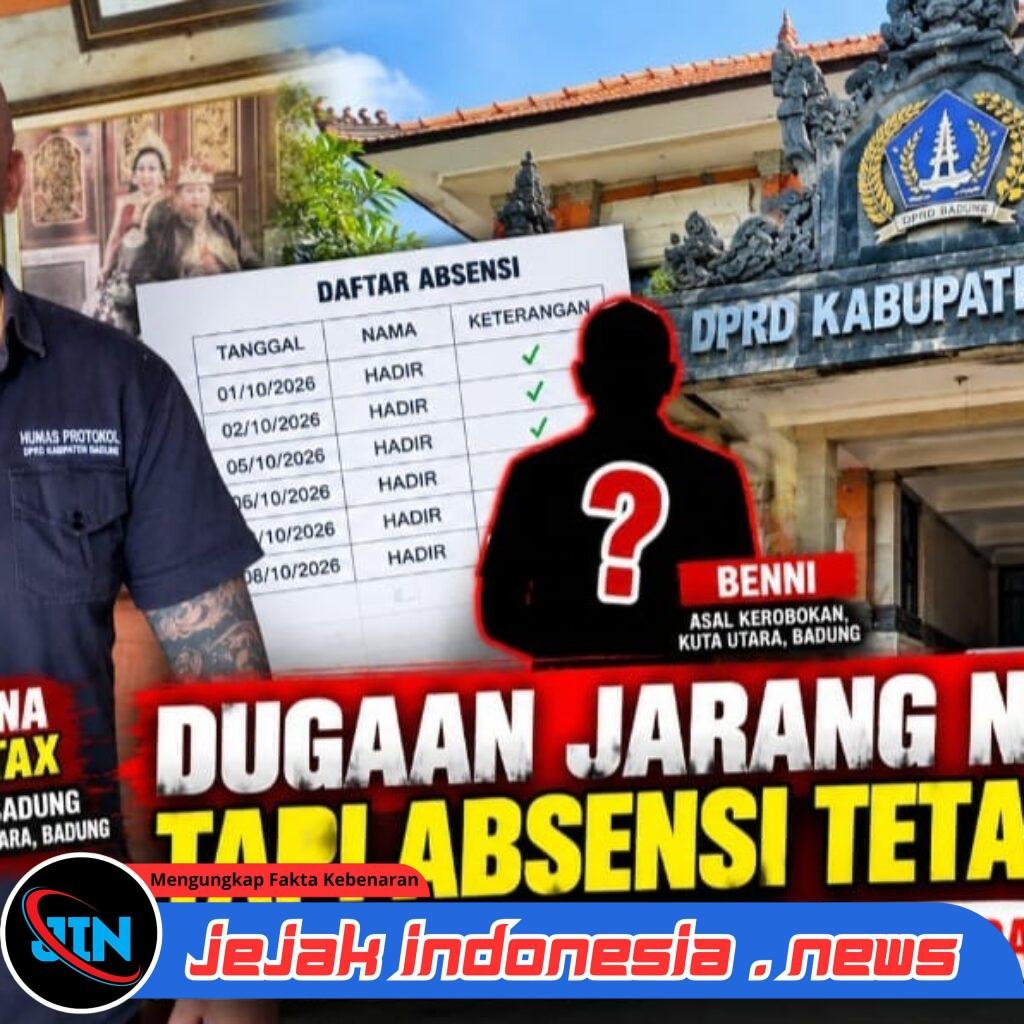 Dugaan “Jarang Ngantor tapi Absensi Tetap Terisi” di DPRD Badung, Nama Agus Priastana dan Benni Disorot