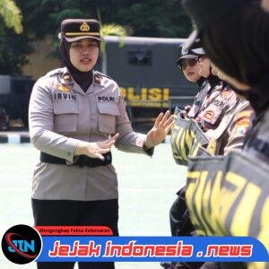 *Asah Kesiapan Pengendalian Massa, Personel Polresta Banyuwangi Jalani Simulasi Dalmas*