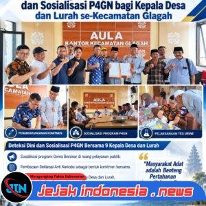 BNNK Banyuwangi Perkuat Sinergi P4GN di Glagah, Sembilan Kepala Desa dan Lurah Jalani Tes Urine