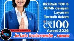 BRI Raih Posisi Tiga Besar BUMN dengan Layanan Terbaik dalam Danantara Indonesia CX100 Award 2026