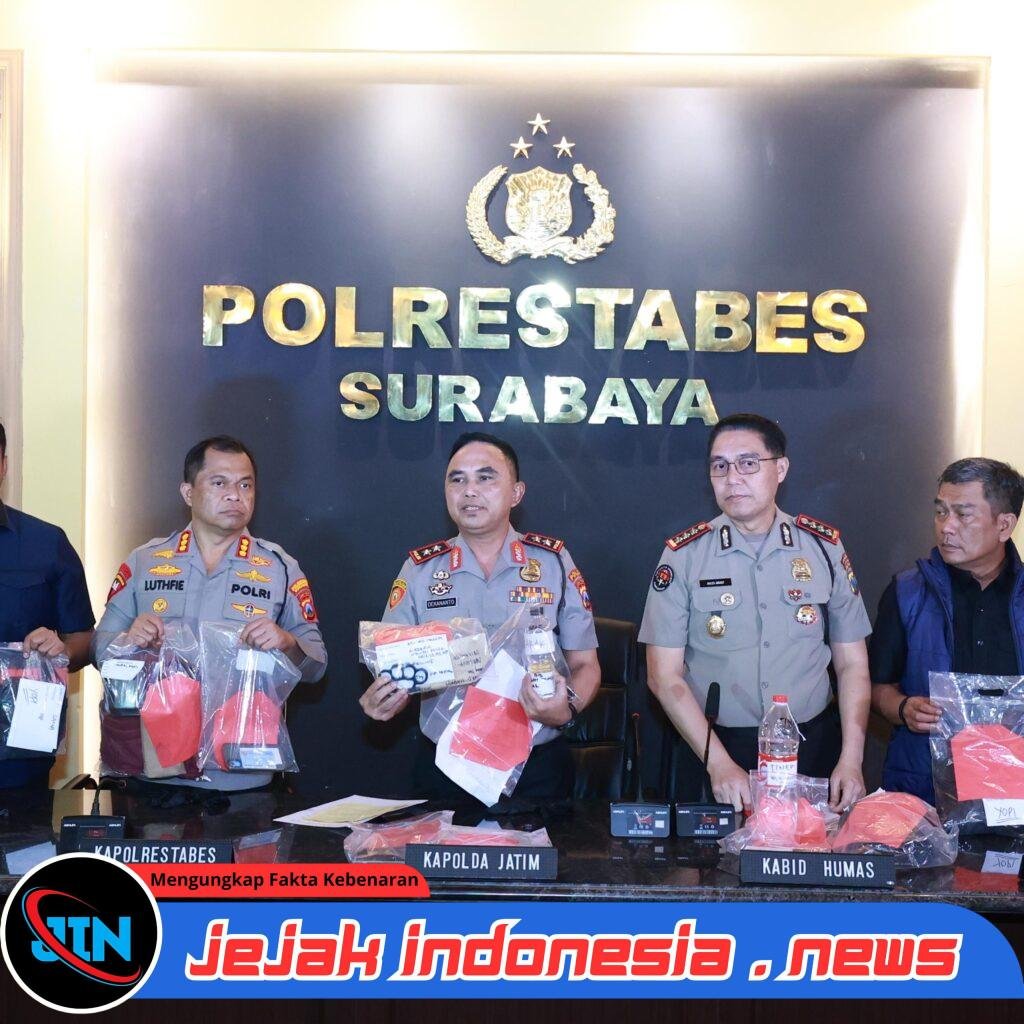 *Polda Jatim Amankan 11 Orang Terkait Dugaan Upaya Memicu Kericuhan di Tengah Aksi Mahasiswa Surabaya*