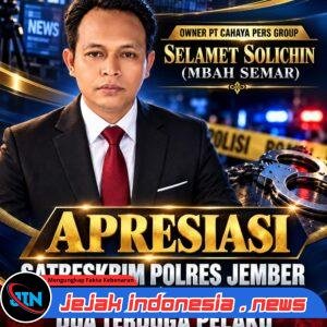 OWNER PT CAHAYA PERS GROUP APRESIASI SATRESKRIM POLRES JEMBER, DUA TERDUGA PELAKU PERAMPOKAN TOKO EMAS BERHASIL DITANGKAP