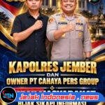 KAPOLRES JEMBER DAN OWNER PT CAHAYA PERS GROUP IMBAU MASYARAKAT BIJAK SIKAPI INFORMASI, JAGA KONDUSIVITAS KAMTIBMAS