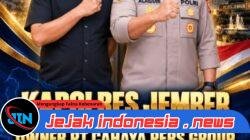 KAPOLRES JEMBER DAN OWNER PT CAHAYA PERS GROUP IMBAU MASYARAKAT BIJAK SIKAPI INFORMASI, JAGA KONDUSIVITAS KAMTIBMAS