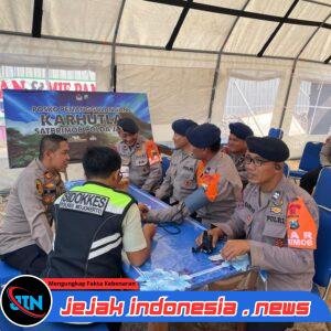 *Polres Mojokerto Cek Kesehatan, Dukung Fisik Prima Personel Brimob Siaga Karhutla Gunung Arjuno – Welirang*