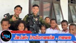 Mengajar Dengan Hati Untuk Generasi Penerus Bangsa,  Pos Aroba Satgas Yonif 147/KGJ Gelar Giat Goes to School di SD YPPK Santo Andreas Distrik Aroba