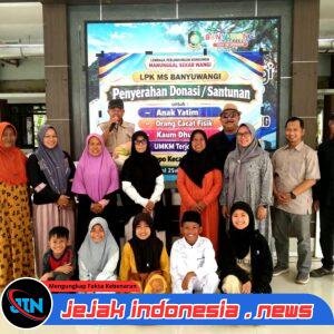 Merajut Solidaritas Sosial, LPK MS Banyuwangi Gelar Penyerahan Donasi dan Santunan di Pendopo Kecamatan Genteng