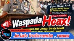 Waspada Hoax! Kapolres Simalungun Ajak Jemaat Gereja Katolik St. Petrus dan Paulus Saring Informasi Lewat Safari Minggu Kasih