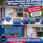 Polidik di SMPN 1 Panei: Kapolres Simalungun Ajak 300 Siswa Tolak Tawuran dan Raih Cita-cita