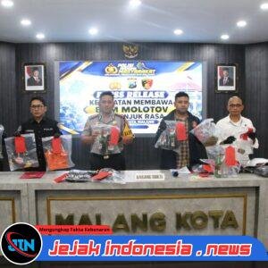 *Polresta Malang Kota Gagalkan Rencana Kerusuhan Pasca – Aksi Damai, 12 Tersangka dan 4 Bom Molotov Diamankan*
