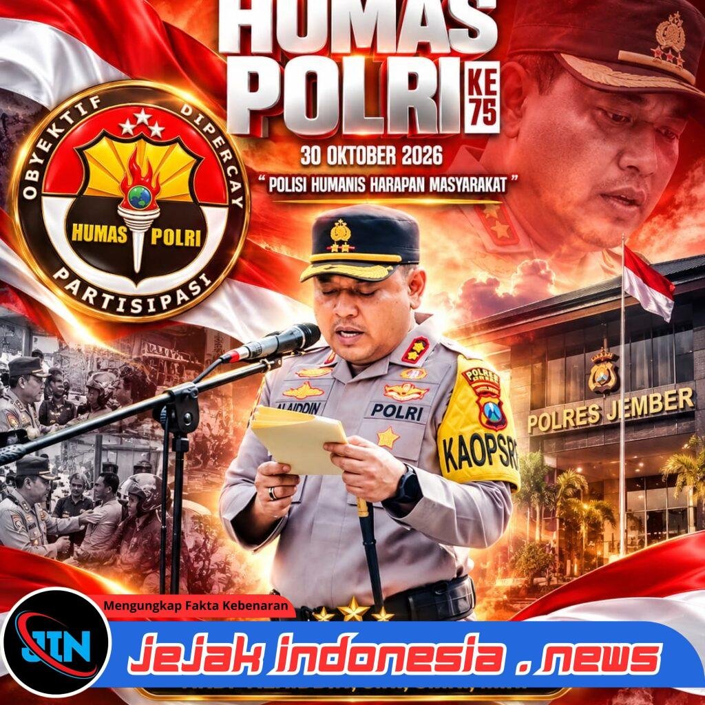 DIRGAHAYU HUMAS POLRI! KAPOLRES JEMBER AKBP ALAIDDIN AJAK INSAN HUMAS TERUS HADIRKAN INFORMASI YANG AKURAT, HUMANIS, DAN TERPERCAYA
