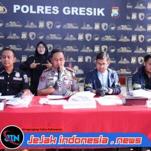 *Polres Gresik Amankan 11 Tersangka Curanmor, Empat Motor Dikembalikan ke Korban*